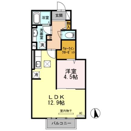 ファインフラッツ 102｜鳥取県鳥取市大榎町(賃貸アパート1LDK・1階・45.39㎡)の写真 その2