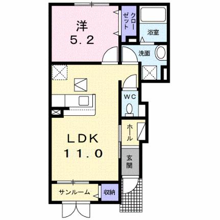 エスプランドルＡ 102｜島根県松江市坂本町(賃貸アパート1LDK・1階・41.96㎡)の写真 その2