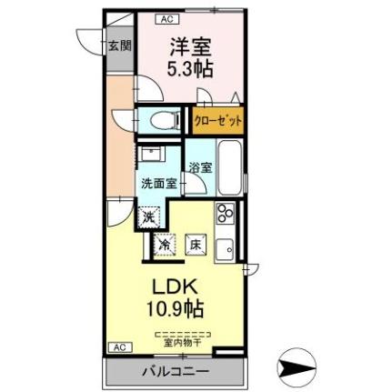 クレストールII 101｜島根県松江市東津田町(賃貸アパート1LDK・1階・41.59㎡)の写真 その2