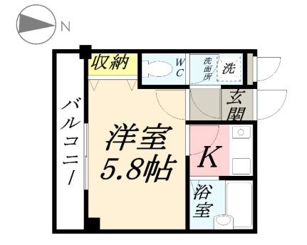 アルカディア 106｜岡山県岡山市北区田中(賃貸アパート1K・1階・20.70㎡)の写真 その2