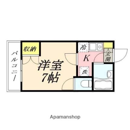 プレアール後楽園 101｜岡山県岡山市中区浜１丁目(賃貸マンション1K・1階・19.11㎡)の写真 その2