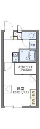 レオパレスコンフォール石橋Ｆ 101｜岡山県倉敷市笹沖(賃貸アパート1K・1階・22.02㎡)の写真 その2