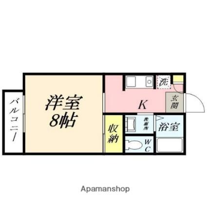 ＡＮＩＥＳＵ　ＢＥＥ 102｜岡山県岡山市北区今１丁目(賃貸アパート1K・1階・27.08㎡)の写真 その2