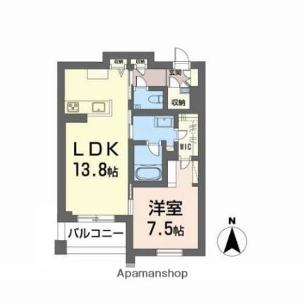 シャーメゾンプレミア上中野 302｜岡山県岡山市北区上中野１丁目(賃貸マンション1LDK・3階・51.82㎡)の写真 その2