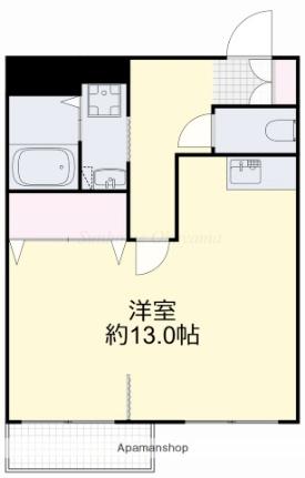 グランデュール医大南 802｜岡山県岡山市北区東古松１丁目(賃貸マンション1R・8階・34.68㎡)の写真 その2