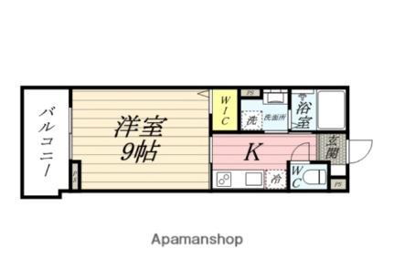 ルミエール西川原 302｜岡山県岡山市中区西川原１丁目(賃貸マンション1K・3階・27.54㎡)の写真 その2