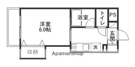 かわい富町マンション 302｜岡山県岡山市北区富町１丁目(賃貸マンション1K・3階・22.00㎡)の写真 その2