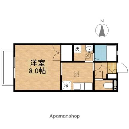 岡山県岡山市北区北長瀬本町（賃貸アパート1K・1階・29.81㎡） その2