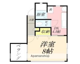 岡山県岡山市北区三門東町（賃貸アパート1DK・2階・27.20㎡） その2