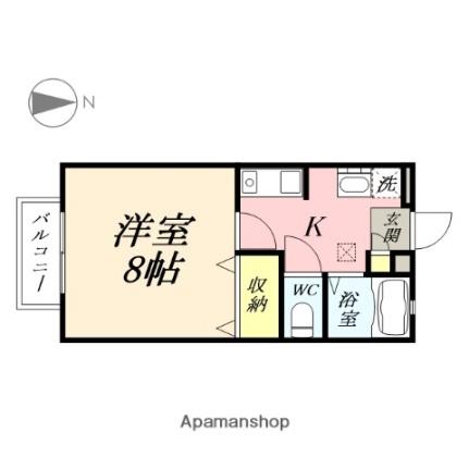 岡山県岡山市南区西市(賃貸アパート1K・1階・26.50㎡)の写真 その2