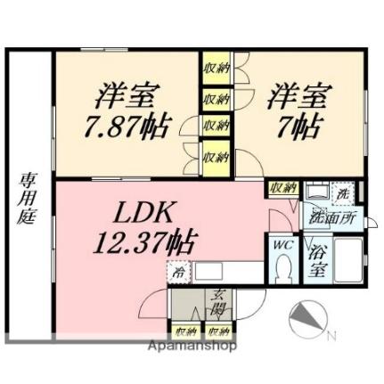 岡山県岡山市南区大福(賃貸アパート2LDK・1階・57.96㎡)の写真 その2