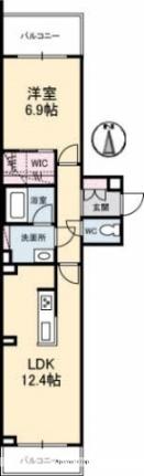 岡山県岡山市北区野田３丁目（賃貸マンション1LDK・1階・48.28㎡） その2