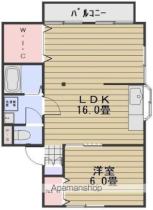 岡山県岡山市南区福富西２丁目（賃貸アパート1LDK・1階・47.20㎡） その2