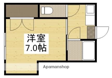 Ｅｘｃｅｌ　Ｃｏｕｒｔ　南方 201｜岡山県岡山市北区南方２丁目(賃貸マンション1K・2階・20.64㎡)の写真 その2