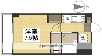 吉原広瀬町マンション 303｜岡山県岡山市北区広瀬町(賃貸マンション1R・3階・24.30㎡)の写真 その2