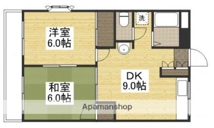 センチュリー清水 101｜岡山県岡山市中区清水１丁目(賃貸アパート2DK・1階・39.59㎡)の写真 その2