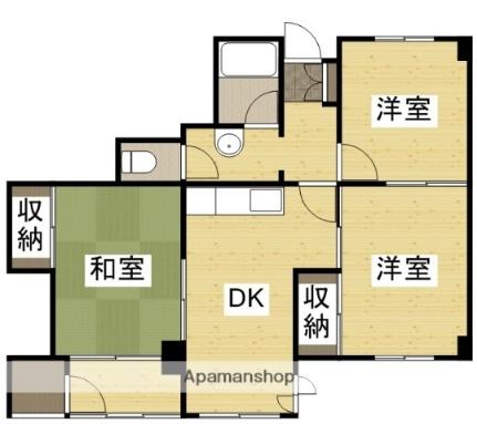 ラフィネヴィラ豊成 303｜岡山県岡山市南区豊成３丁目(賃貸マンション3DK・3階・61.92㎡)の写真 その2