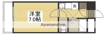 アップルハウス十日市 205｜岡山県岡山市北区十日市東町(賃貸アパート1K・2階・22.00㎡)の写真 その2