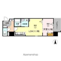 ＴＷＩＮ　ＴＯＷＥＲＳ　ＡＺＵＫＩ 0305 ｜ 岡山県岡山市北区表町３丁目（賃貸マンション1LDK・3階・42.58㎡） その2