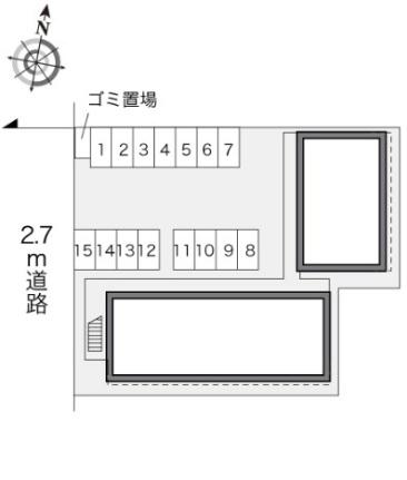 レオパレス鴨川 101｜岡山県岡山市北区北長瀬表町２丁目(賃貸アパート1K・1階・22.35㎡)の写真 その21