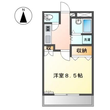 マンションアーク弐番館 0105｜岡山県岡山市中区長岡(賃貸アパート1K・1階・26.65㎡)の写真 その2