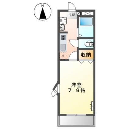 カスティージョ　II 205｜岡山県岡山市北区今保(賃貸アパート1K・2階・24.90㎡)の写真 その2