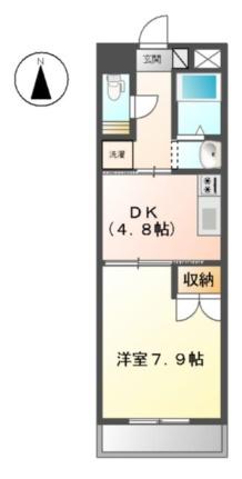 フェアリー西市 105｜岡山県岡山市南区西市(賃貸マンション1DK・1階・32.50㎡)の写真 その2