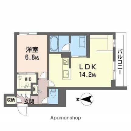 セントリビエ（ＢＥＬＳ認証） 202｜岡山県岡山市北区東古松(賃貸マンション1LDK・2階・53.60㎡)の写真 その2