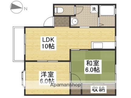 シェンブラ瀬戸Ａ棟 201｜岡山県岡山市東区瀬戸町瀬戸(賃貸アパート2LDK・2階・48.00㎡)の写真 その2