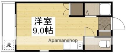 岡山県岡山市北区下伊福本町(賃貸アパート1R・2階・19.04㎡)の写真 その2