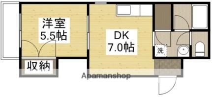 岡山県岡山市北区柳町２丁目(賃貸マンション1DK・4階・33.79㎡)の写真 その2