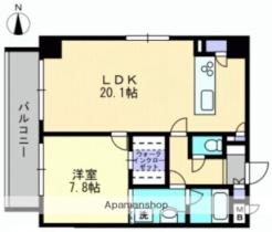 岡山県岡山市北区表町３丁目（賃貸マンション1LDK・8階・62.10㎡） その2