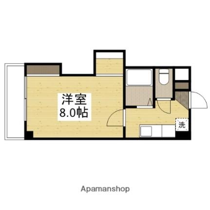 ロジェ芳泉 207｜岡山県岡山市南区芳泉２丁目(賃貸マンション1K・2階・24.70㎡)の写真 その2