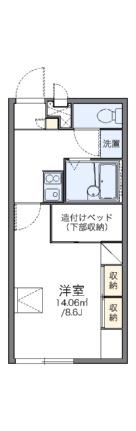 レオパレスラ・ホーレ 206｜岡山県岡山市北区青江５丁目(賃貸アパート1K・2階・23.18㎡)の写真 その2