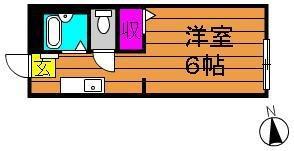 サンクオーレ青江 A203｜岡山県岡山市北区青江３丁目(賃貸アパート1K・2階・20.46㎡)の写真 その2