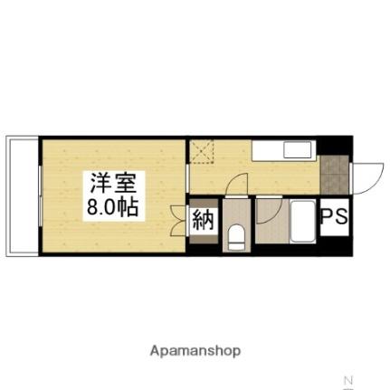 岡山県岡山市北区富田町２丁目(賃貸マンション1K・1階・26.80㎡)の写真 その2