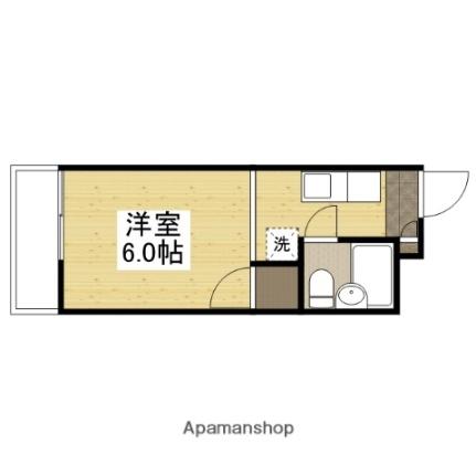 ビューラー赤坂 102｜岡山県岡山市北区奉還町１丁目(賃貸マンション1K・1階・18.40㎡)の写真 その2