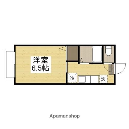 ツインコーポラスＢ 203｜岡山県倉敷市松島(賃貸アパート1K・2階・21.00㎡)の写真 その2