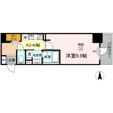 岡山県岡山市北区表町２丁目（賃貸マンション1K・4階・32.32㎡） その2