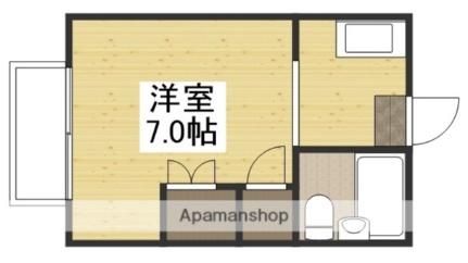 アップルハウス 206｜岡山県倉敷市中庄(賃貸アパート1R・2階・20.46㎡)の写真 その2