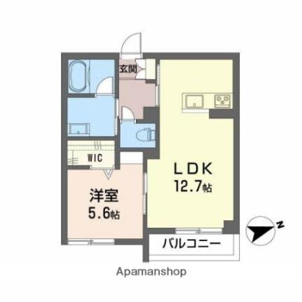 岡山県倉敷市福島(賃貸アパート1LDK・2階・43.95㎡)の写真 その2