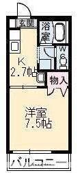 コロニーＫ　Ｃ棟 213｜岡山県総社市福井(賃貸アパート1K・2階・24.79㎡)の写真 その2