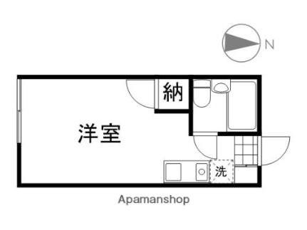 アクティブ23 203｜岡山県倉敷市徳芳(賃貸アパート1K・2階・18.00㎡)の写真 その2