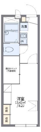 レオパレスポムール 206｜岡山県倉敷市水江(賃貸アパート1K・2階・22.35㎡)の写真 その2