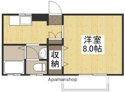 岡山県倉敷市西富井(賃貸アパート1R・2階・27.28㎡)の写真 その2