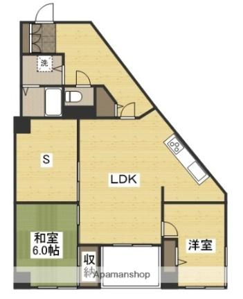 岡山県岡山市南区東畦(賃貸マンション2SLDK・10階・73.90㎡)の写真 その2