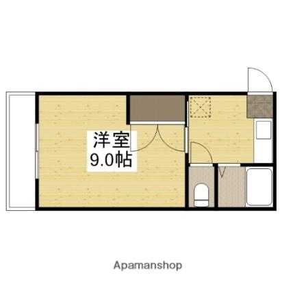 岡山県岡山市北区東花尻(賃貸マンション1K・4階・24.49㎡)の写真 その2