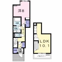 ウインダム　ガーデンIIＡ 103 ｜ 岡山県倉敷市上富井（賃貸アパート1LDK・1階・50.55㎡） その2