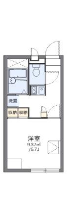 レオパレスリバーサイド竹田 202｜岡山県岡山市中区竹田(賃貸アパート1K・2階・20.28㎡)の写真 その2