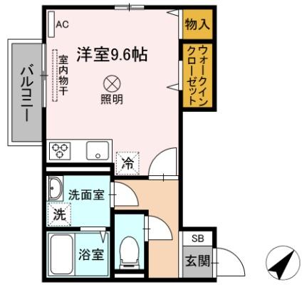 岡山県岡山市北区宿本町（賃貸アパート1R・2階・30.62㎡） その2